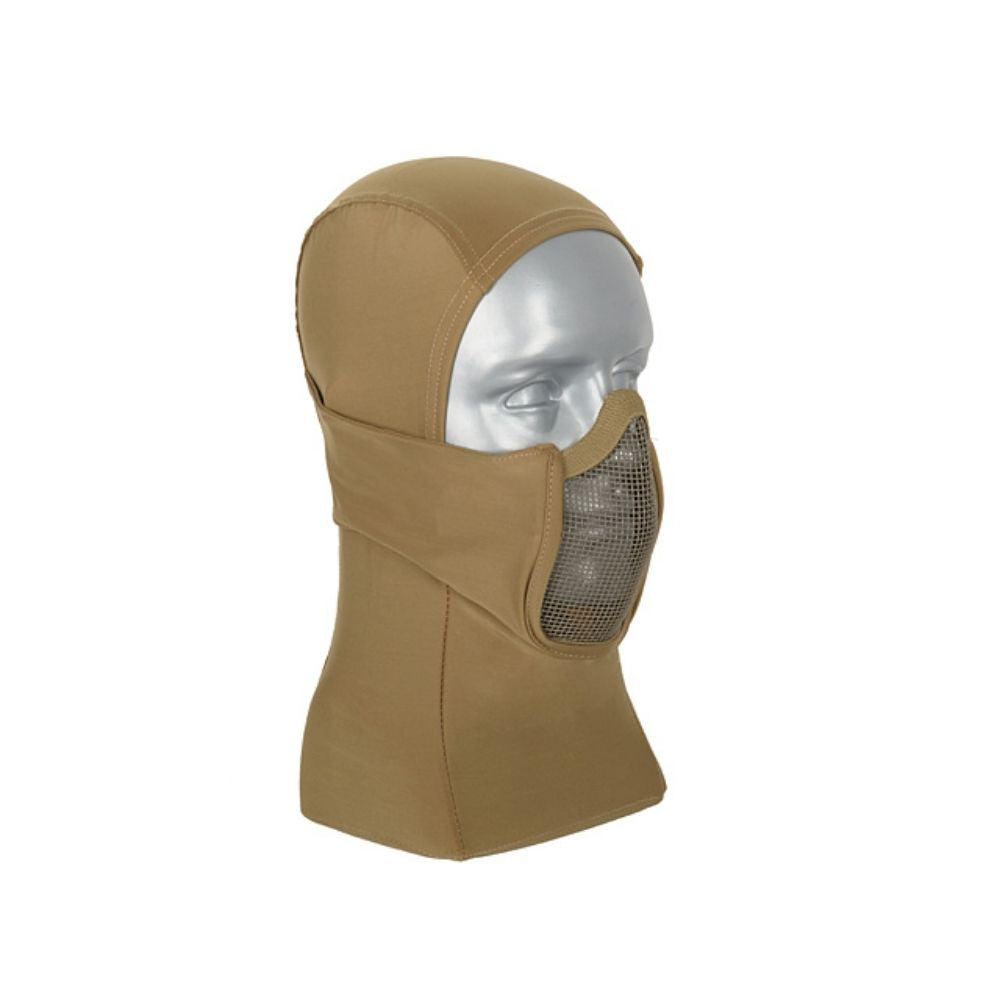 Máscara Balaclava con Rejilla Metálica Warrior Hood (Tan)