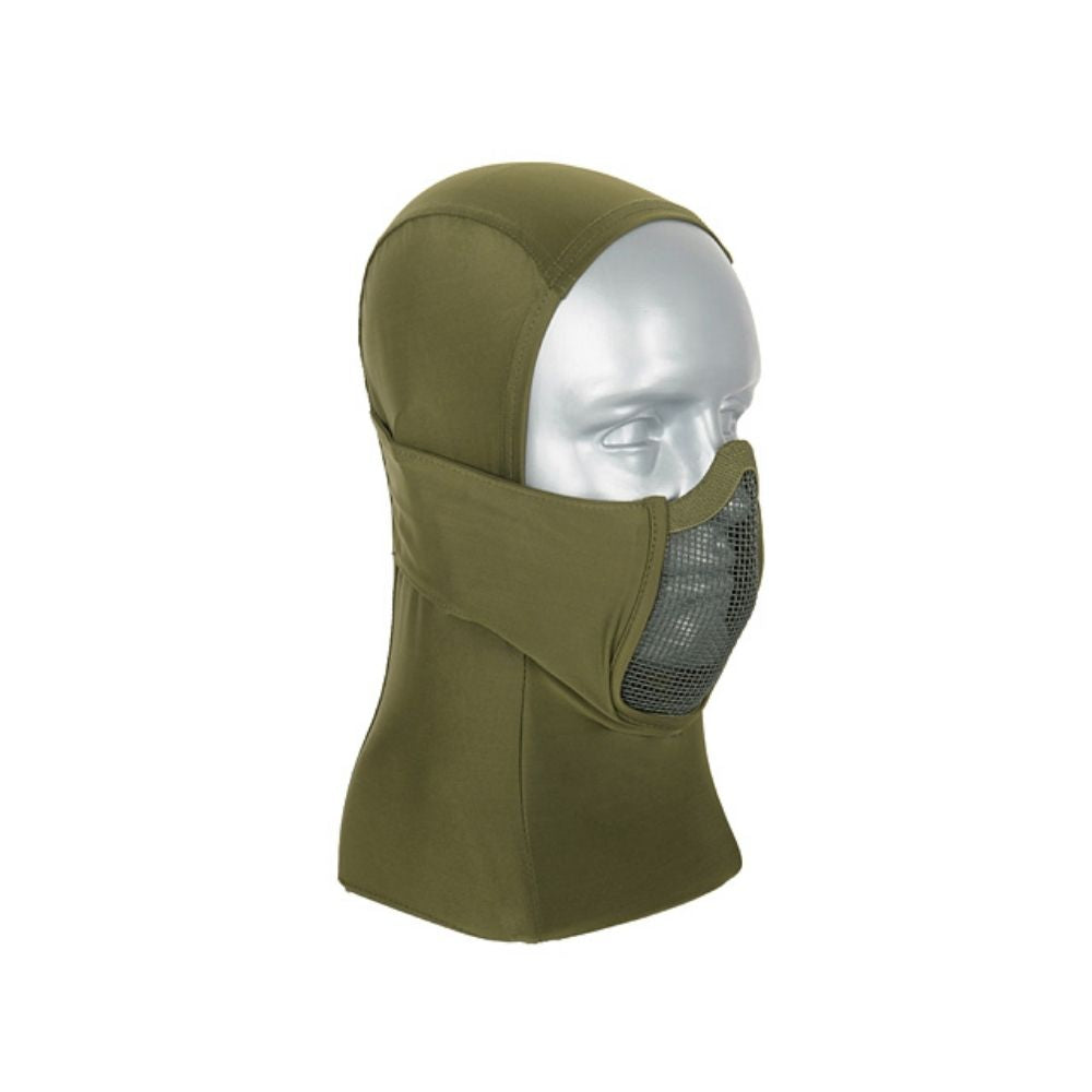 Máscara Balaclava con Rejilla Metálica Warrior Hood (OD)