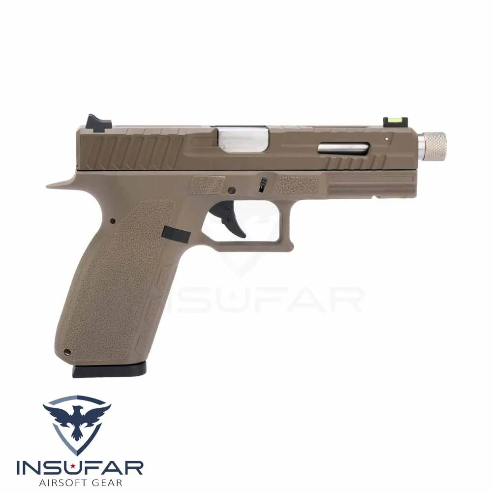 Replica pistola KJW KP-12 marco polímero GBB Full Auto / Tan