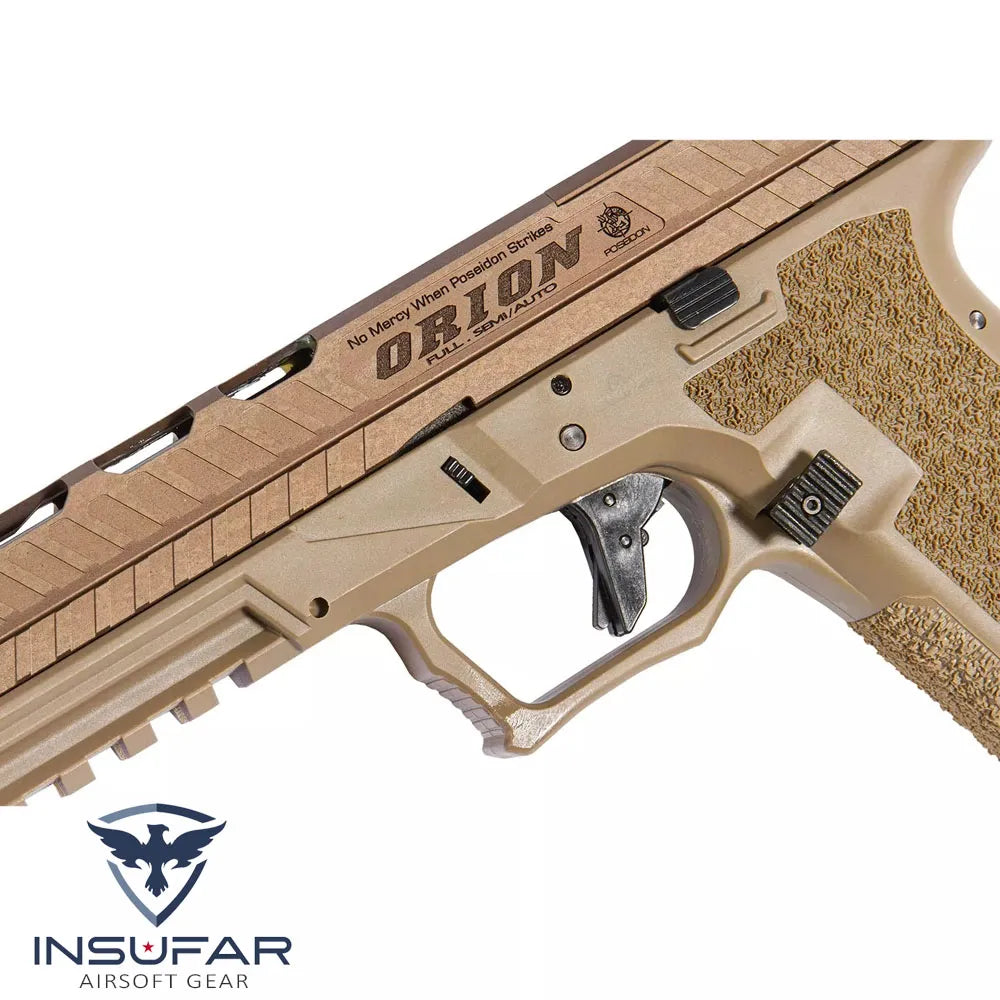 Replica pistola Poseidon Orion No.3 tan GBB