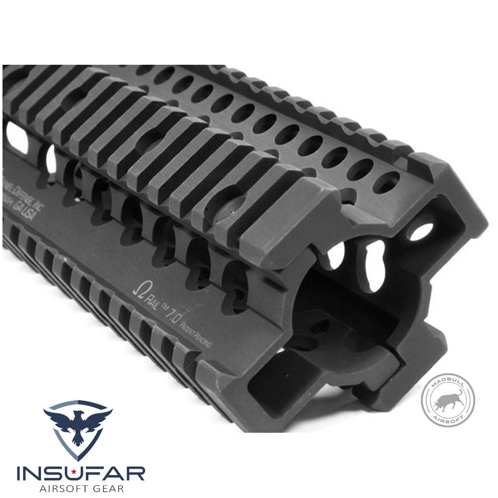 Sistema Riel 9" Omega Madbull licenciado Daniel Defense para AEG negro