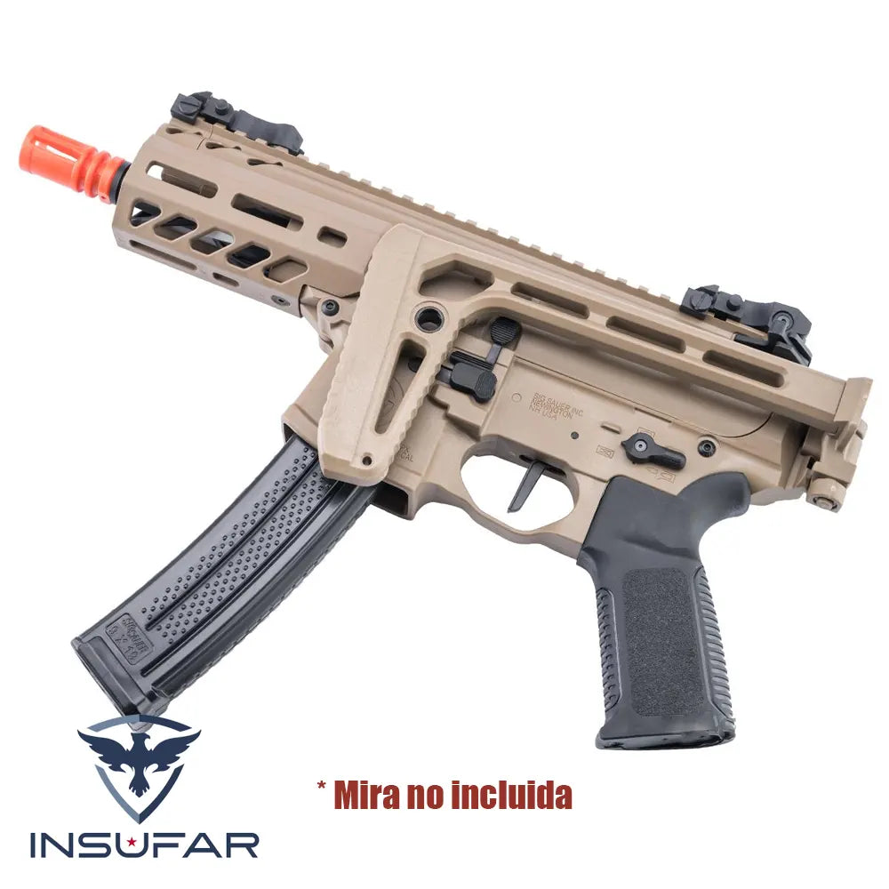 Replica SMG Airsoft SIG Sauer ProForce MPX-K Sportline AEG (Color: Dark Earth)