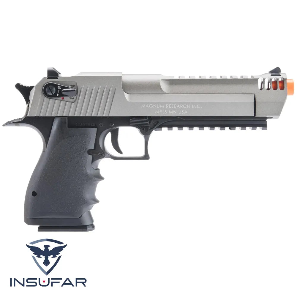 Pistola Airsoft Cybergun Desert Eagle L6 CO2 GBB Licenciada por Magnum Research (Color: 2-Tonos)