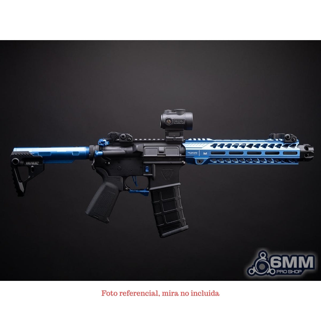 Replica 6mmProShop Strike Industries Licenciada "Sentinel" M4 AEG Azul / 10" Gridlok lite
