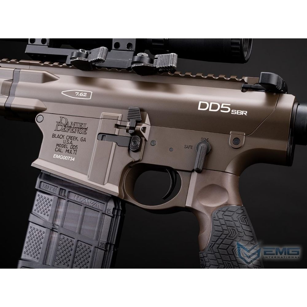 Replica Airsoft EMG x Daniel Defense DD5 Airsoft AEG Platinum con Krestrel V2 ETU