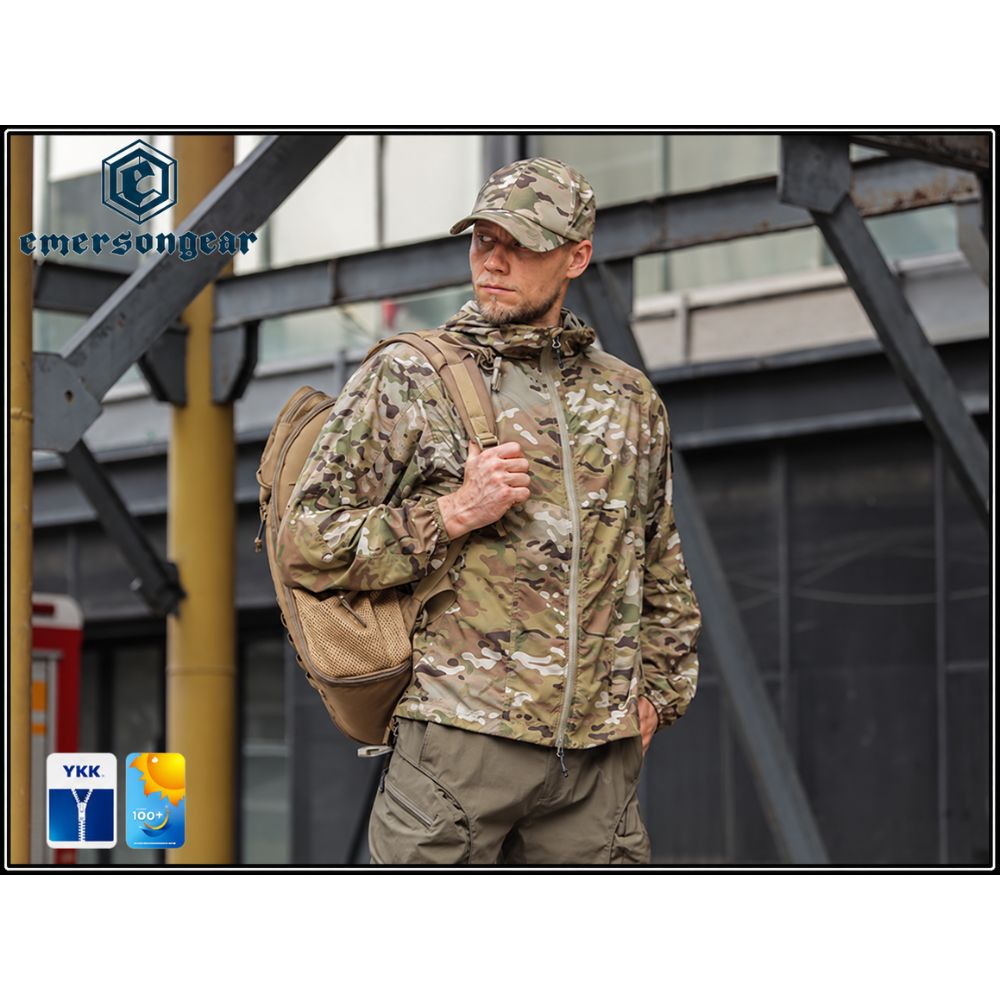 Chaqueta Ultraligera Blue Label EmersonGear UPF100+ Multicam (L)
