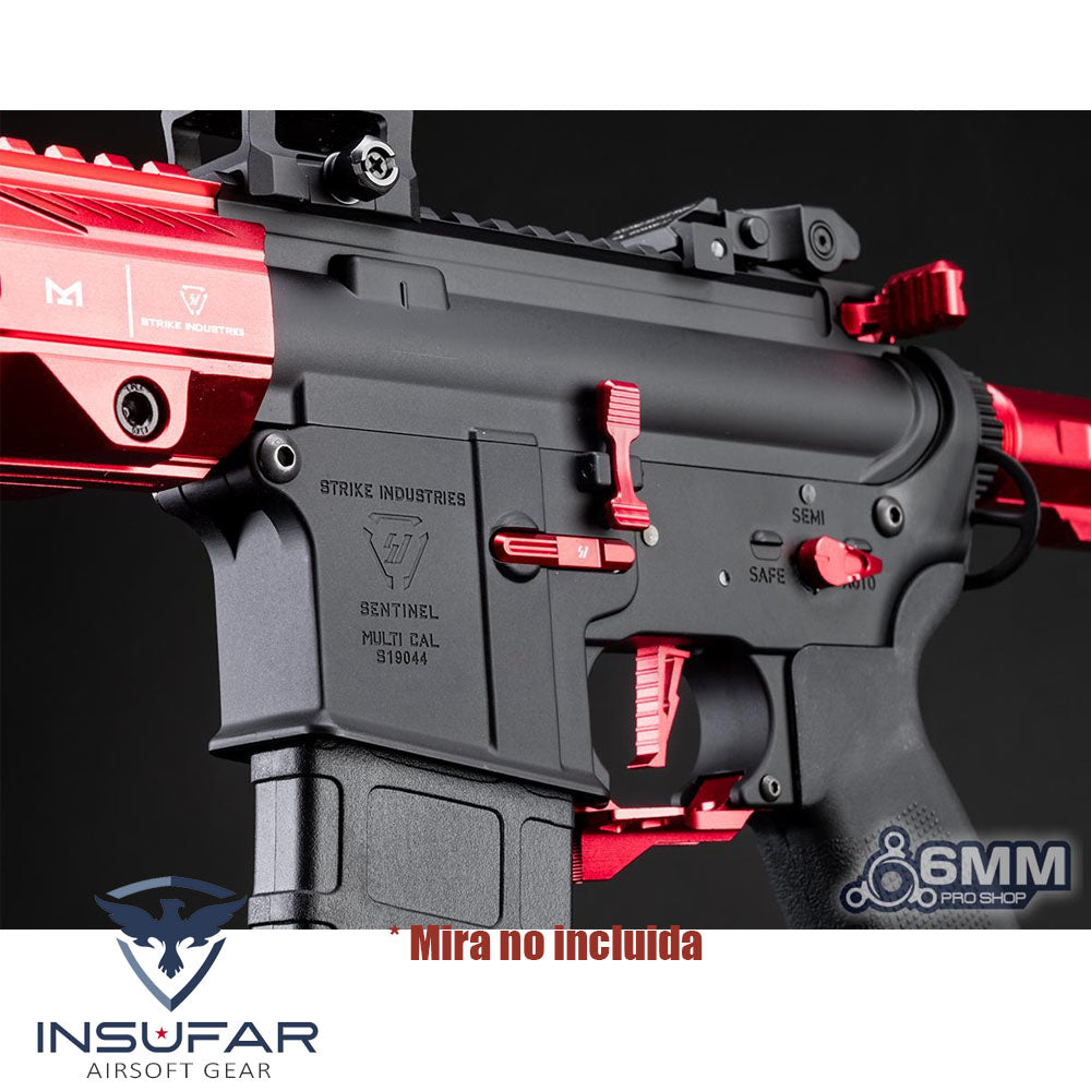 Replica 6mmProShop Licenciada Strike Industries roja "Sentinel" M4 AEG