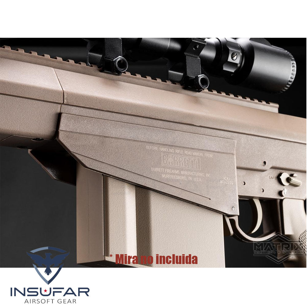 Replica Sniper Matrix Tan Licenciada Barrett M82A1 carga manual