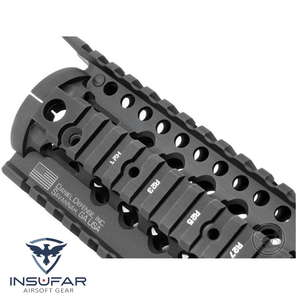 Sistema Riel 9" Omega Madbull licenciado Daniel Defense para AEG negro