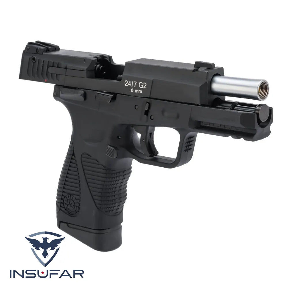 Réplica Airsoft Pistola Taurus 24/7 G2 CO₂ Blowback – Cybergun / KWC (Color: Negra)