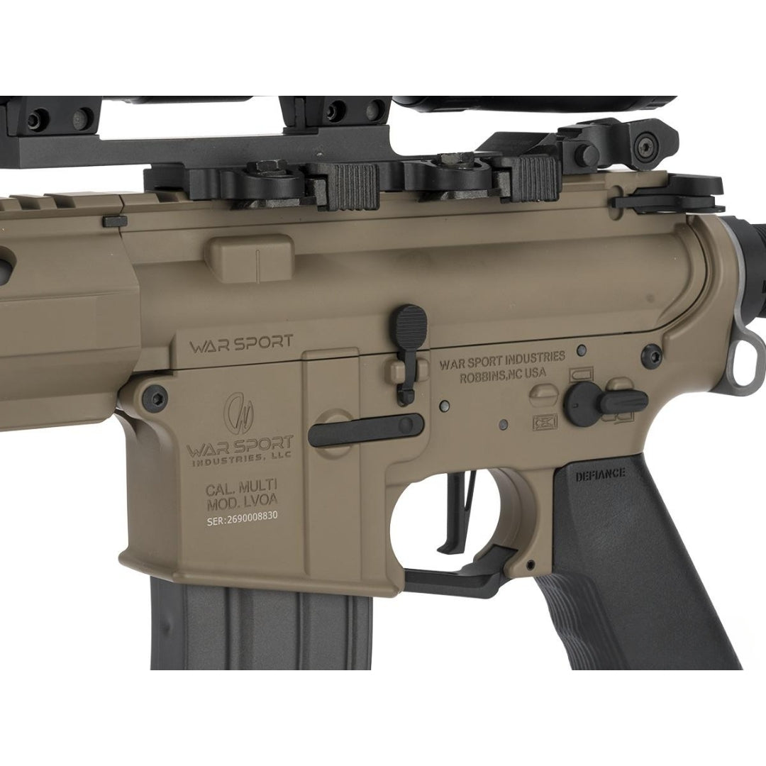 Replica Krytac licenciada War Sport LVOA-C M4 AEG color FDE