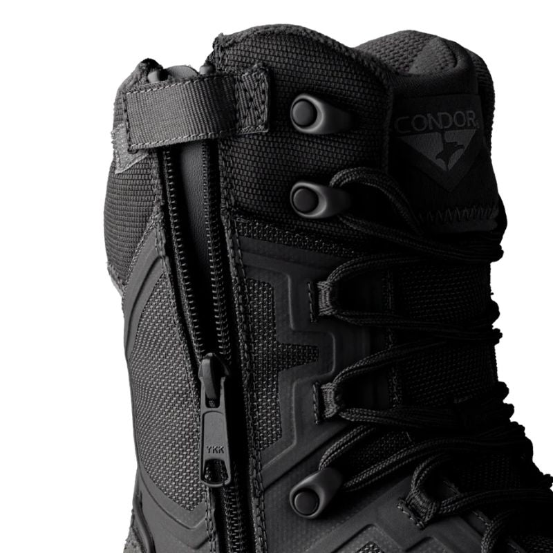 Botas Condor outdoor Brigade 8" negra con cierre Talla 10