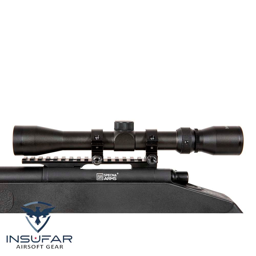 Réplica de Rifle Sniper SA-S03 CORE™ High Velocity con Mira y Bipode - negra