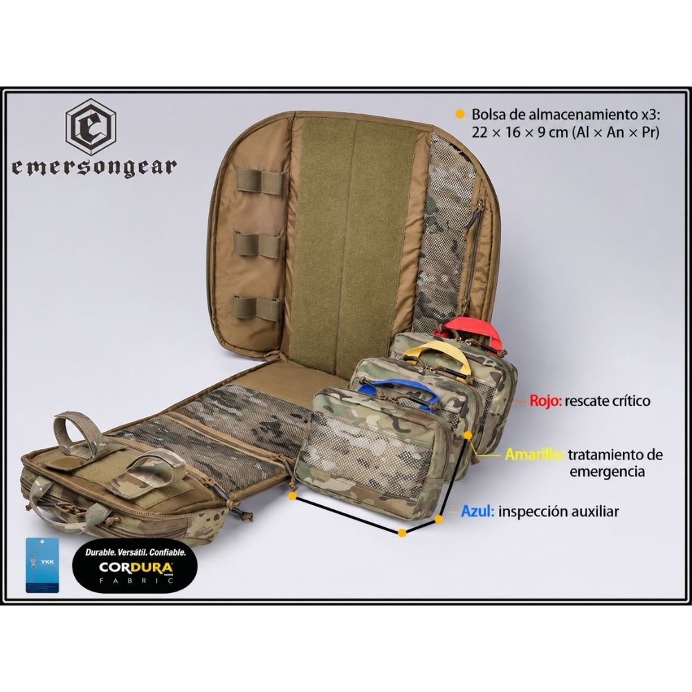 Mochila Médica Táctica EmersonGear Angel 30L (Negro)