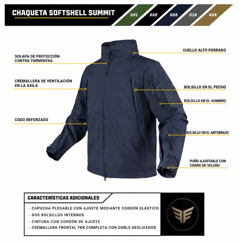 Chaqueta Softshell Summit coyote Condor (XL)
