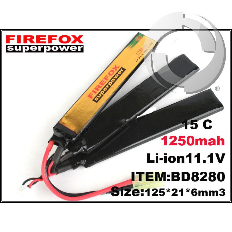 Batería Firefox 3 cuerpos 11.1V 1250MAH 15C LIPO