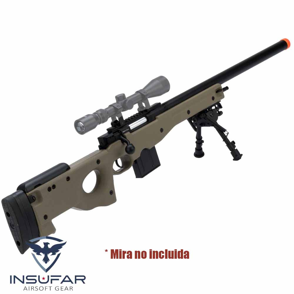 Replica Sniper CYMA L96 con cerrojo (versión: con bipode/color Tan)